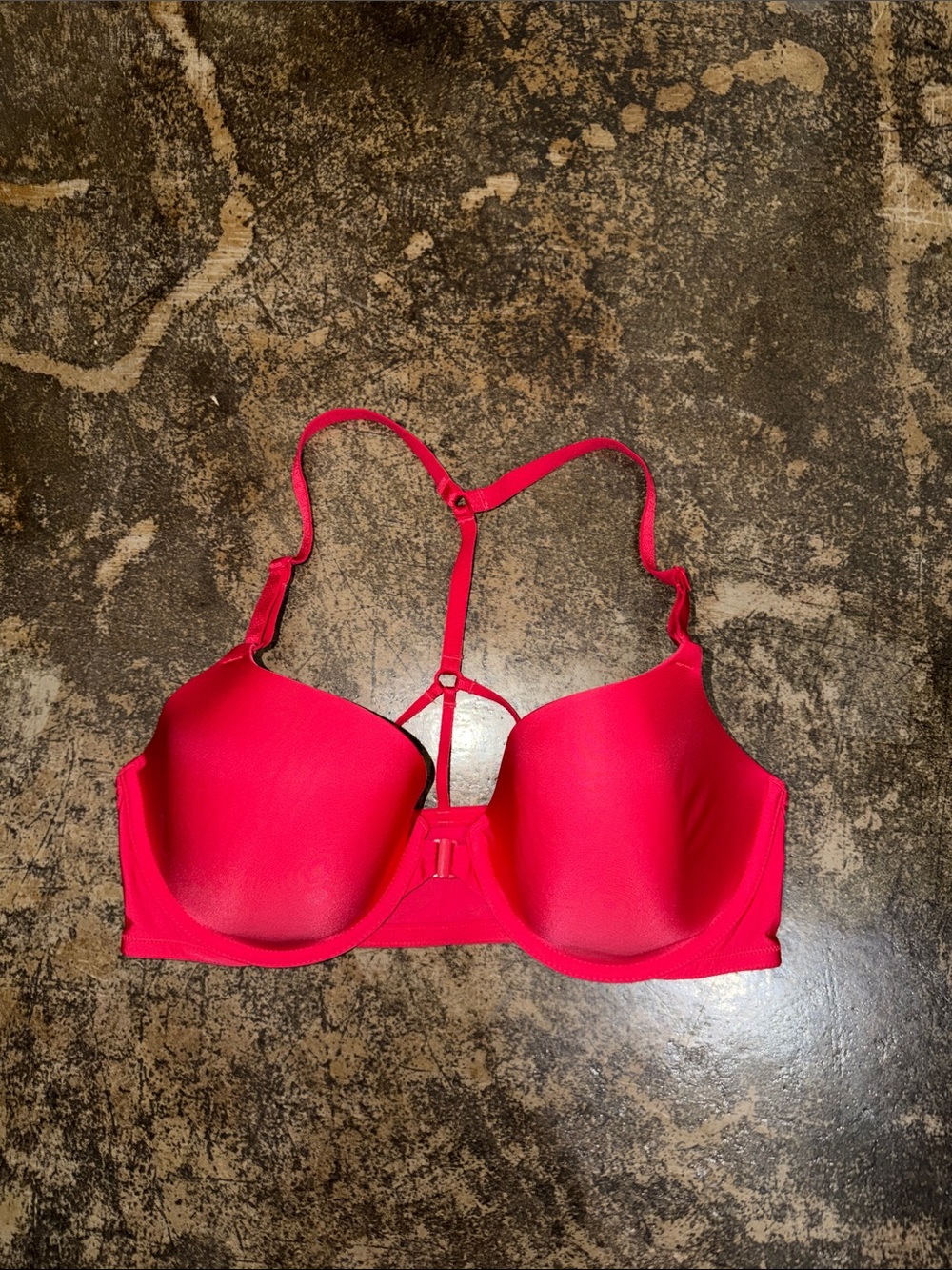 Victoria's Secret Hot Pink T-Back Molded Cup Bra
